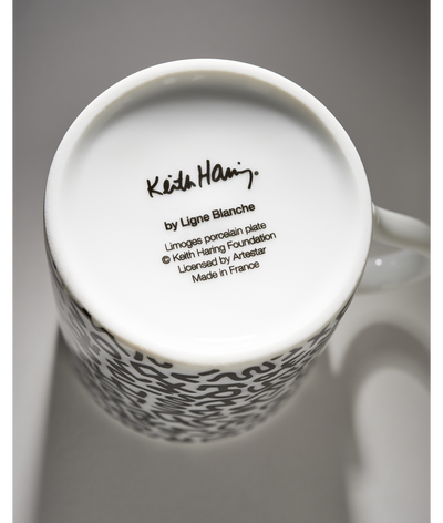 Keith Haring Limoges Porcelain Mug - Black