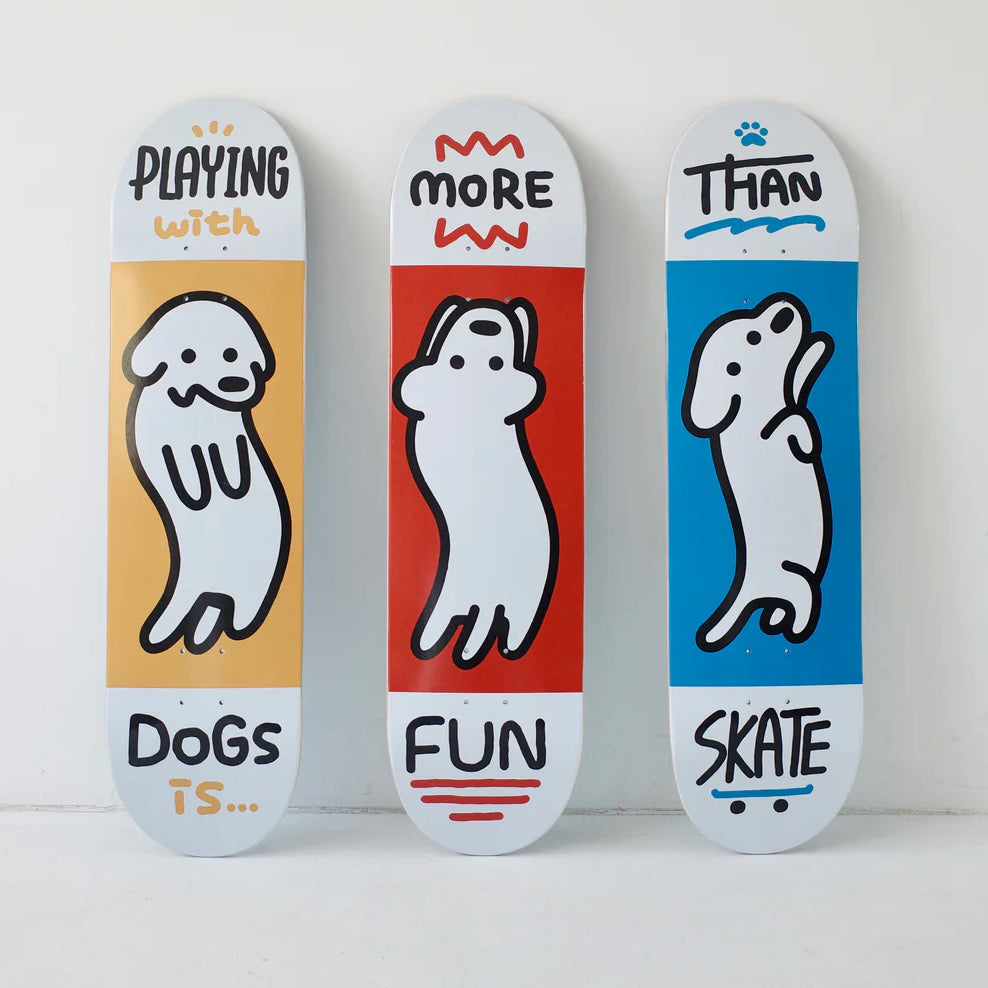 "All You Need is Dog" - Set of 3 Skate Decks