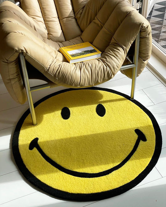 Smiley Rug Temu Smiley® Rug - Yellow – WOAW