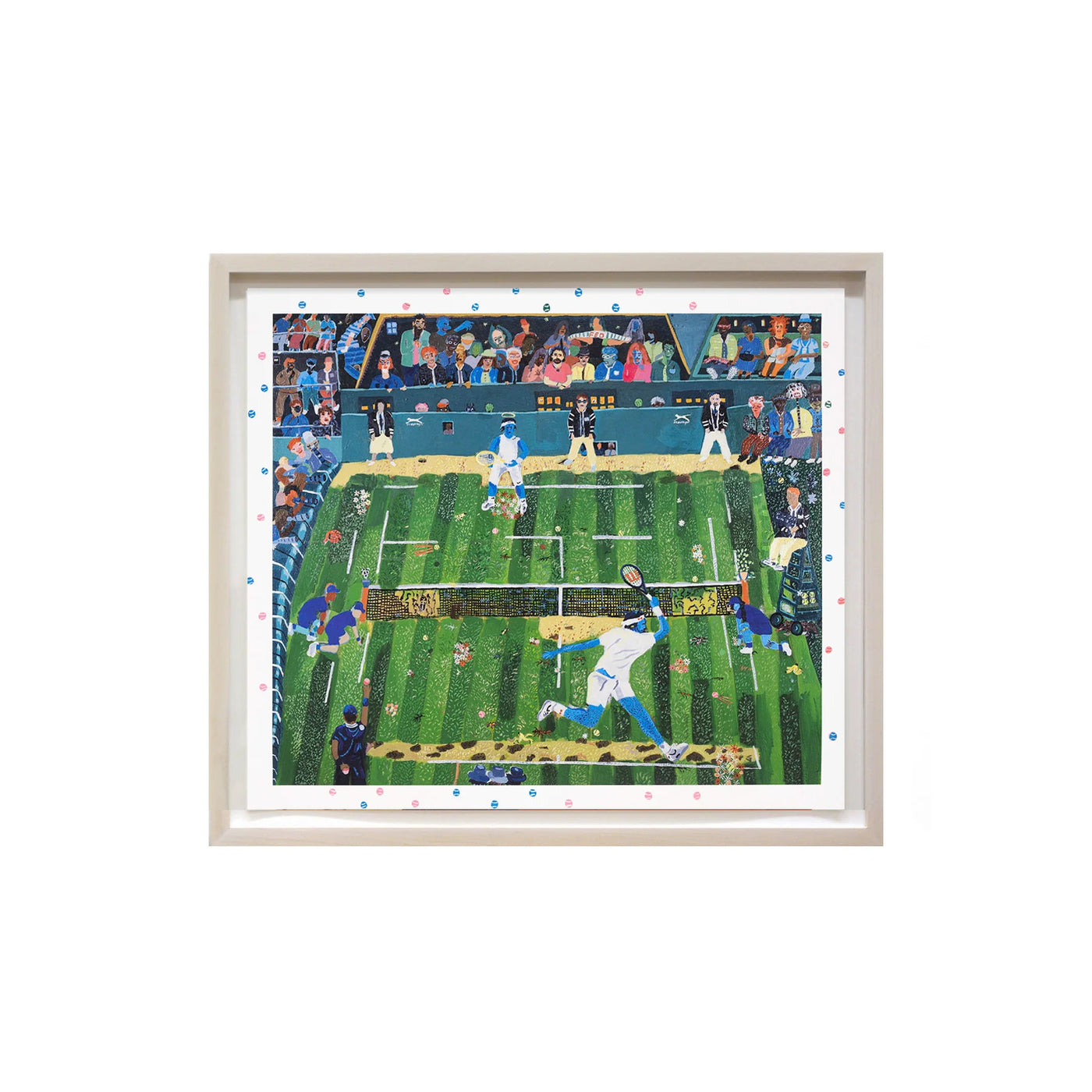 'Nadal vs. Federer, Wimbledon 2008', 2022 Hand-embellished Limited Edition Print (Framed)