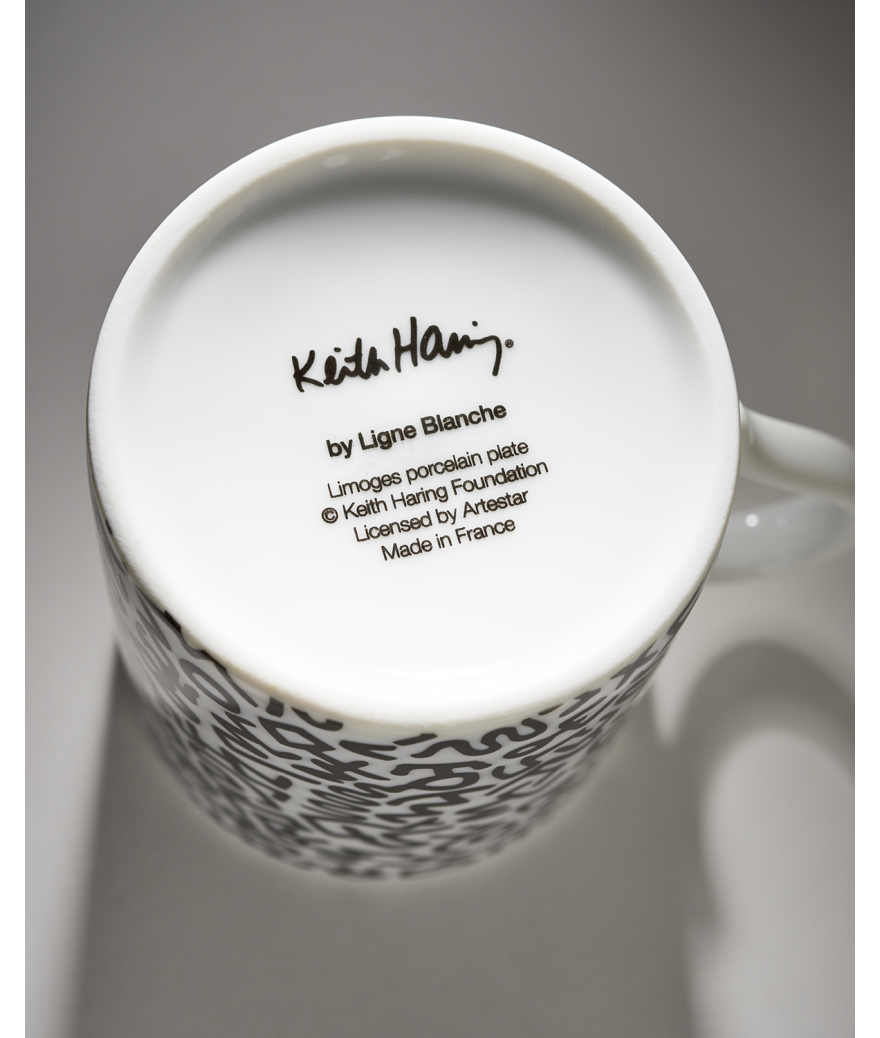 Keith Haring Limoges Porcelain Mug - Black