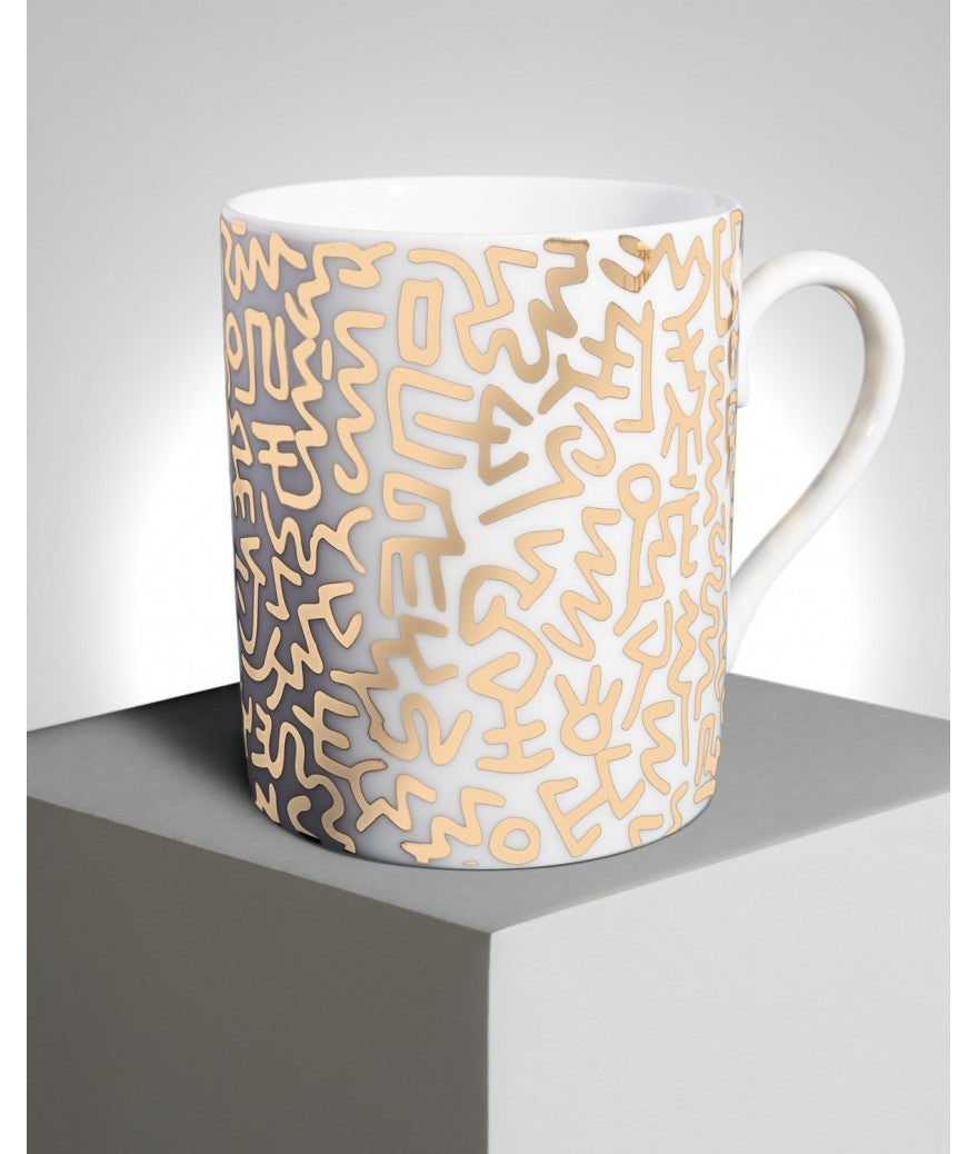 Keith Haring Limoges Porcelain Mug - Gold